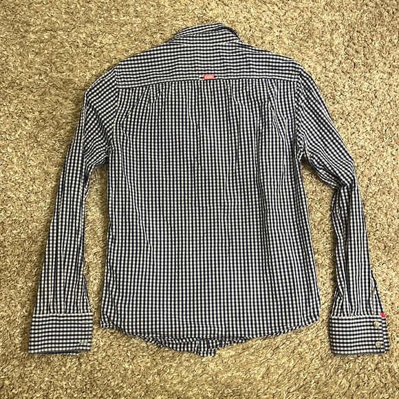 Superdry blue checkered button down - Picture 5 of 6